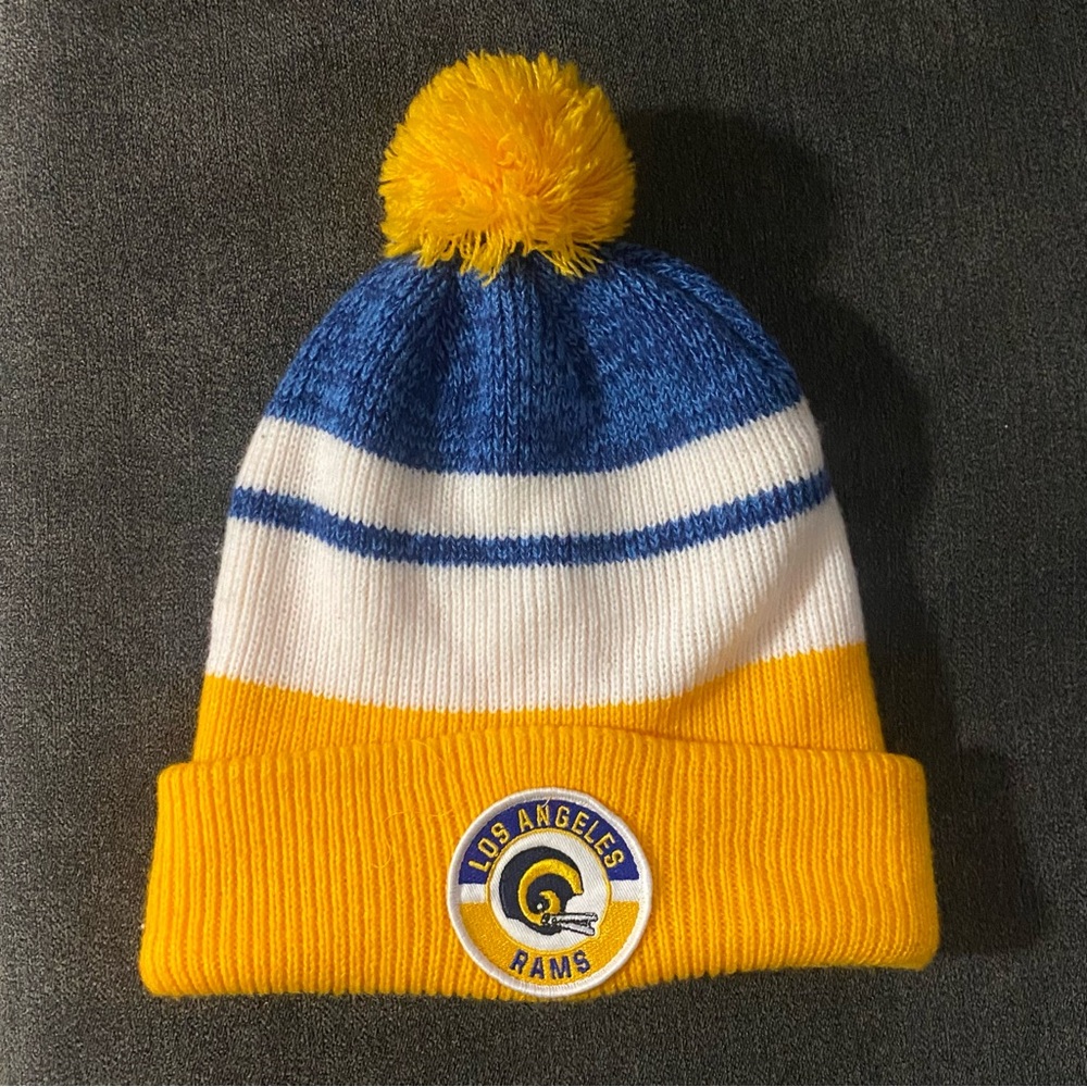 Los Angeles Rams Pom Beanie NFL Team Apparel